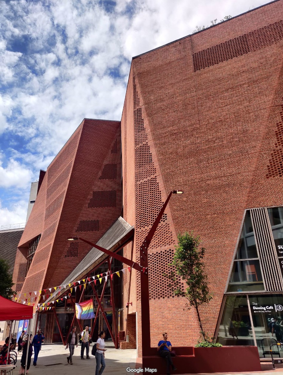 Saw Swee Hock Centre, LSE Students' Union building in Holborn, London — home of The Denning Café where Sugar Hill Hop runs Lindy Hop swing dance classes